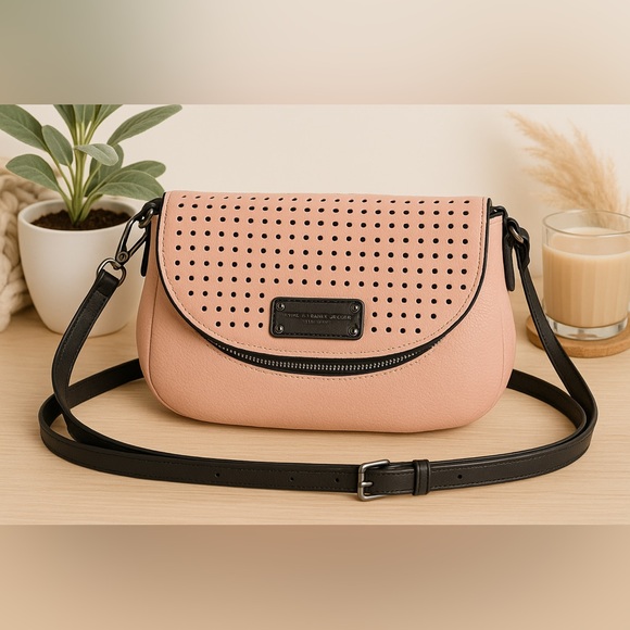 Marc By Marc Jacobs Handbags - Marc Jacobs Blush Perforated Crossbody